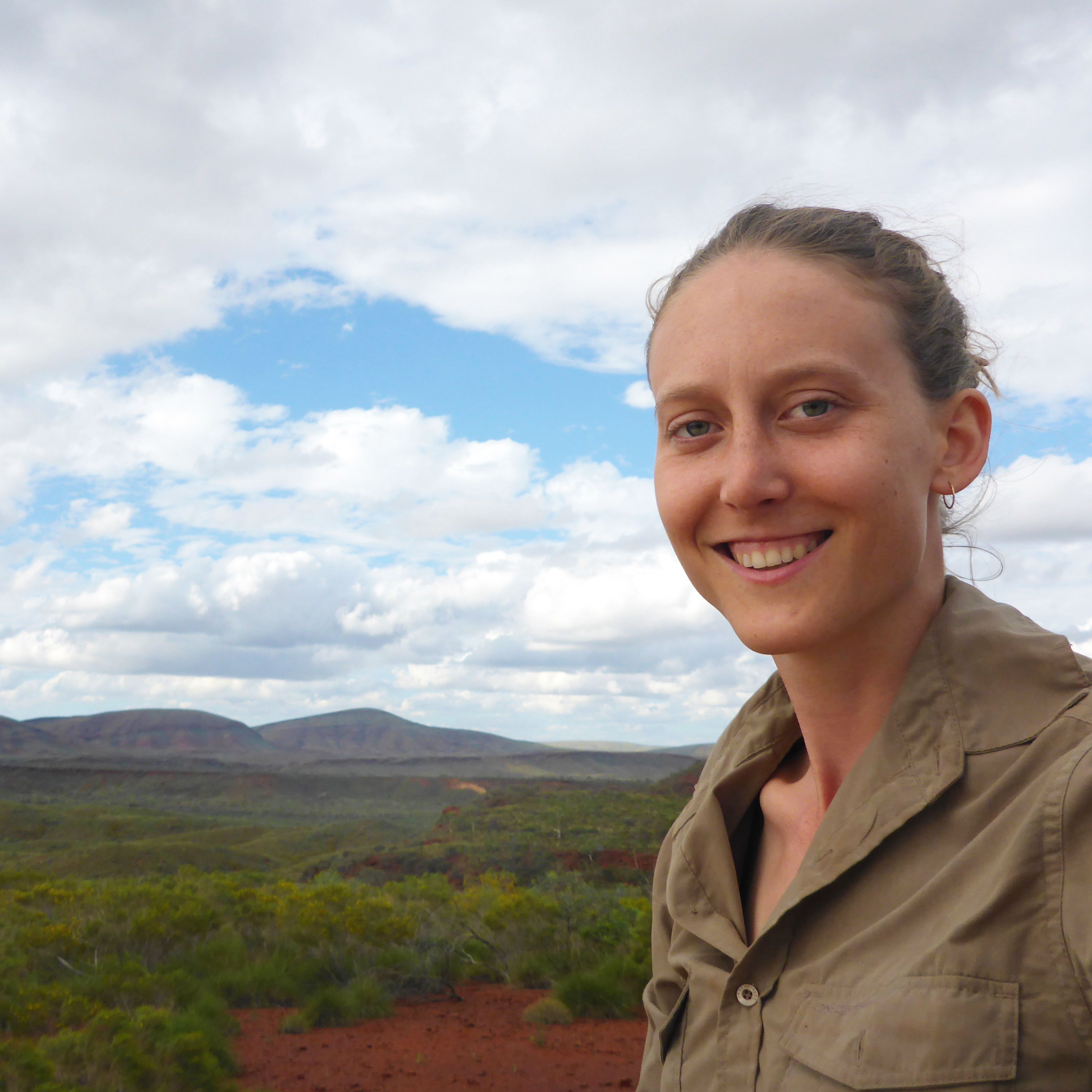 Erica Barlow at the Western Australia field site.